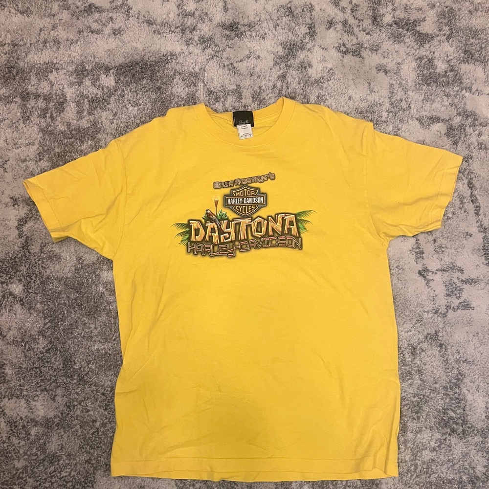 Harley-Davidson Yellow Daytona Florida Graphic T-Shirt
